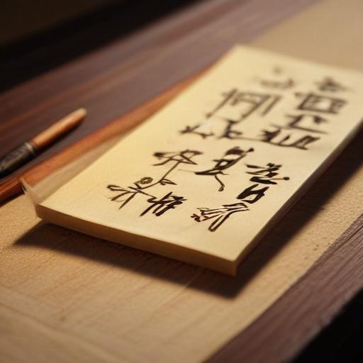 汉字“简”的艺术化图片 (Artistic image for character 简)